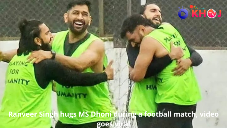 Ranveer Singh hugs MS Dhoni