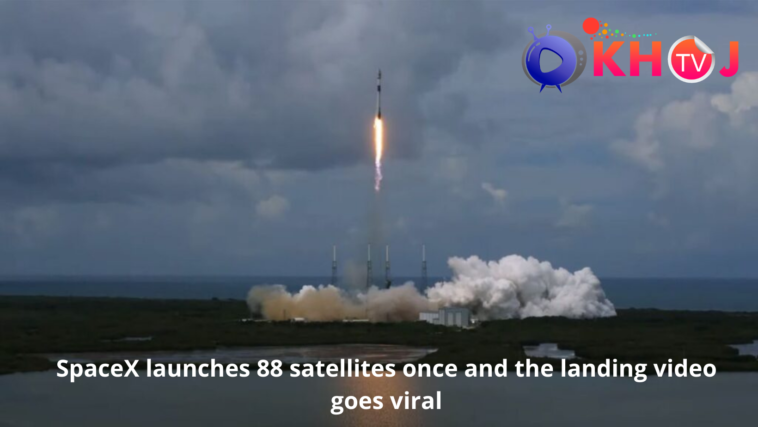 SpaceX launches 88 satellites
