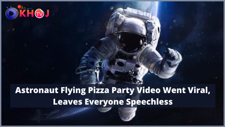 Astronauts Floating Pizza Party video